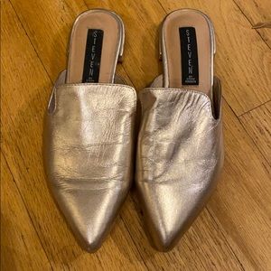 Rose gold valentine loafer slides